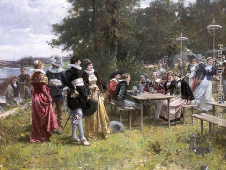 May Day painting - Adrien Moreau May Day art painting